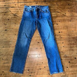 Joe’s straight leg raw hem 26 Thisbe luxe designer jeans